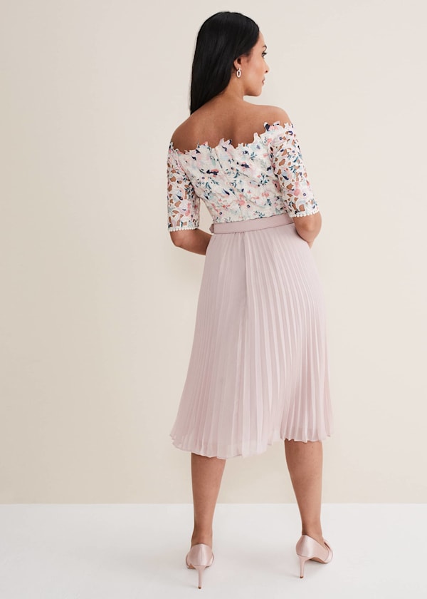 Petite Franky Lace Bardot Dress