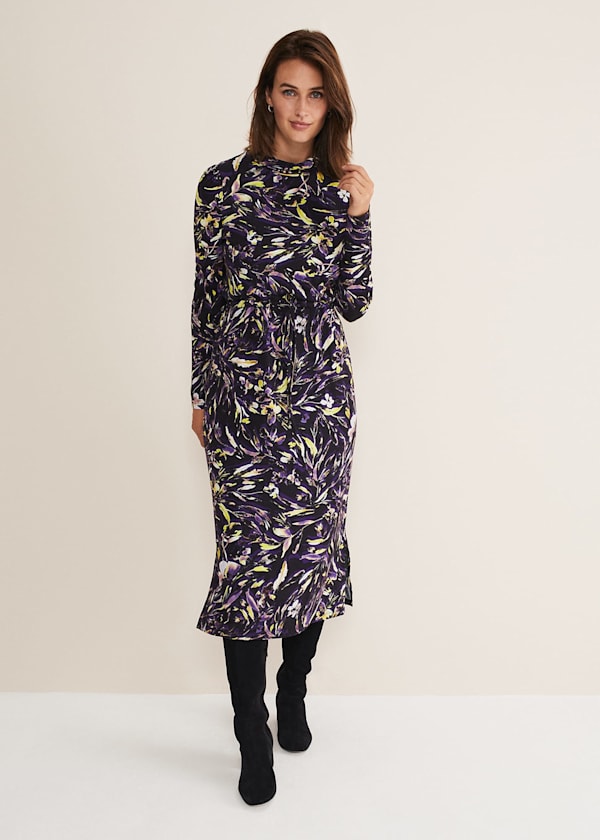 Zenobia Printed Jersey Dress