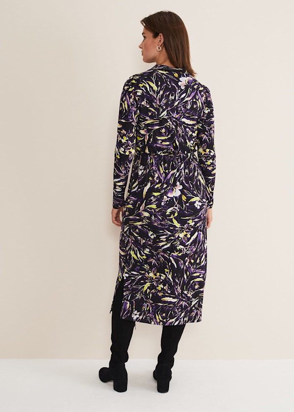 Zenobia Printed Jersey Dress