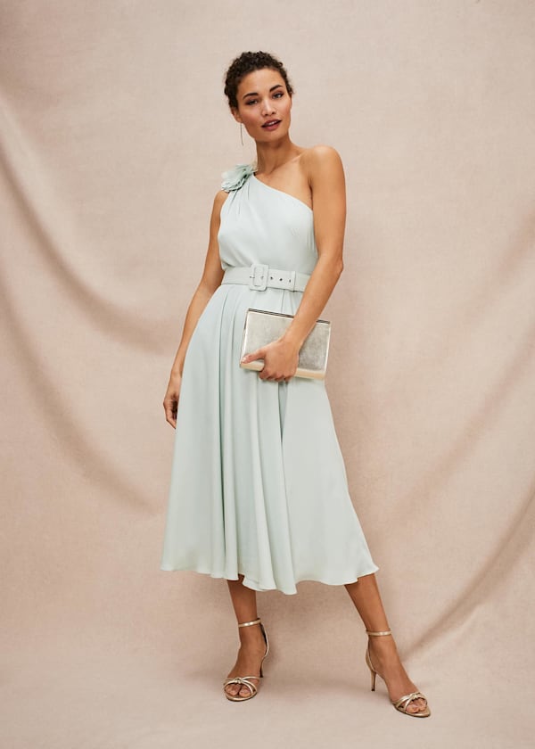 Kiki One Shoulder Midi Dress