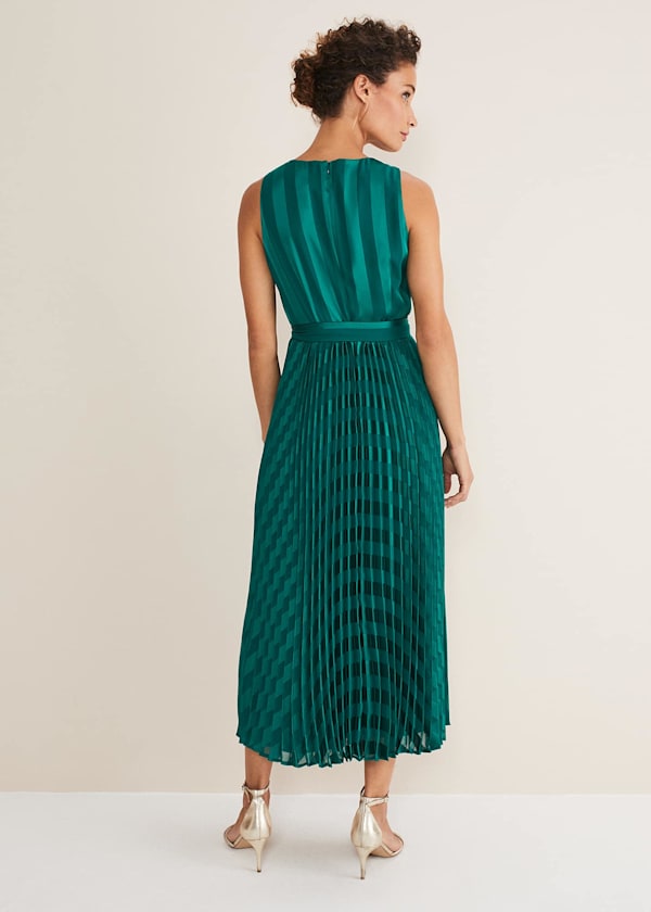 Beverley Stripe Jacquard Midaxi Dress