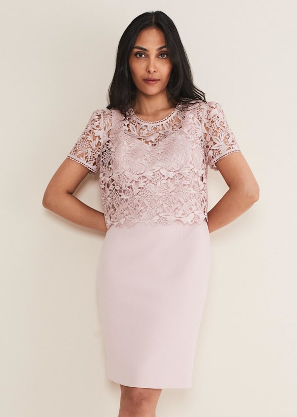 Petite Isabella Lace Midi Dress