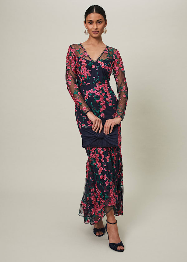 Trisha Embroidered Maxi Dress