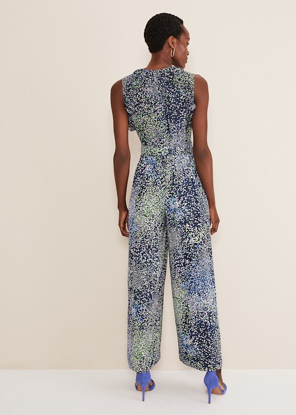 Maggie Ditsy Ruffle Jumpsuit