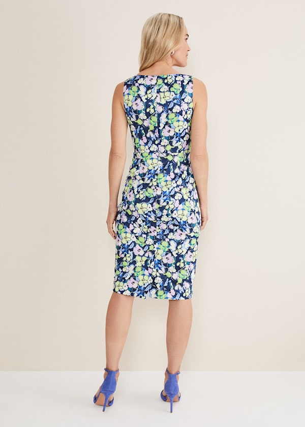 Loretta Printed Scuba Dress