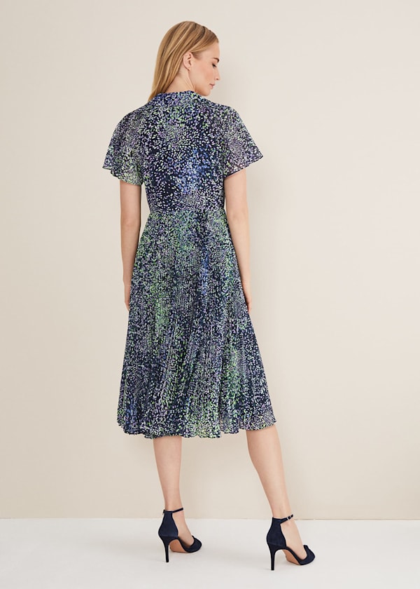 Amelia Ditsy Shirt Midi Dress