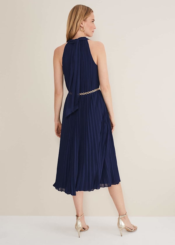 Tabitha Pleated Midi Dress