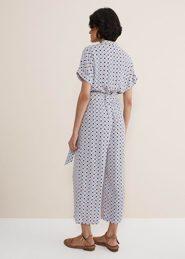 Lyla Abstract Wide Leg Jumpsuit
