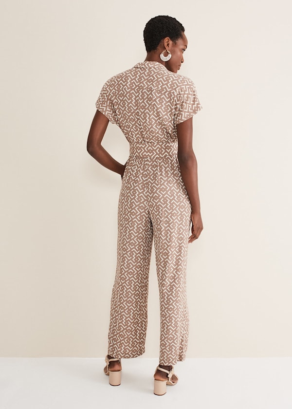 Paige Abstract Wide Leg Jumpsuit