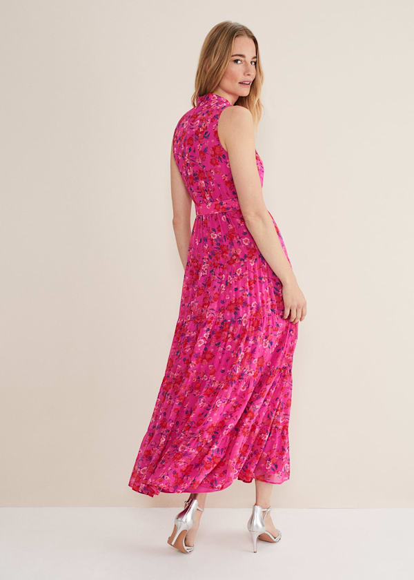 Kara Floral Tiered Maxi Dress