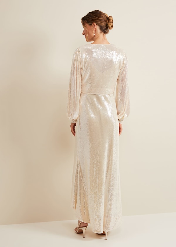 Jamila Sequin Maxi Bridal Dress