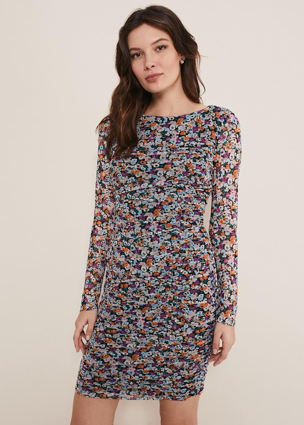 Serena Jersey Floral Midi Dress