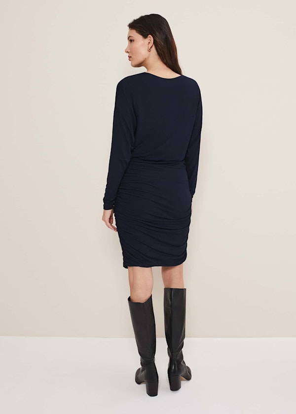 Jules Jersey Belted Batwing Dress