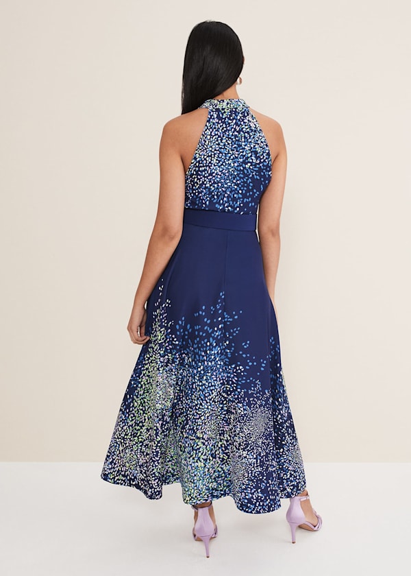 Petite Clea Ditsy Midi Dress