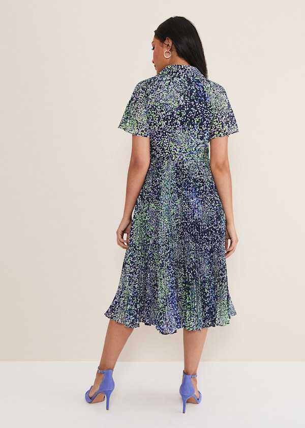 Petite Amelia Ditsy Shirt Midi Dress