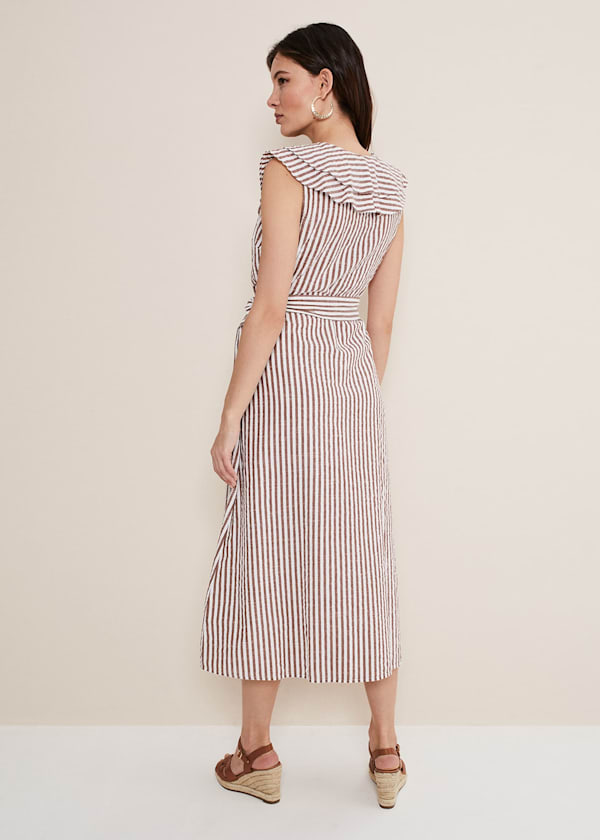 Jamilla Striped Midi Dress