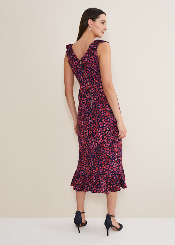Viola Ditsy Frill Dress