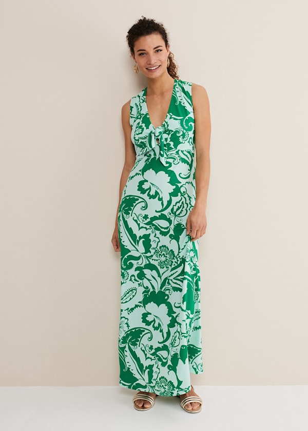 Asiya Paisley Jersey Maxi Dress