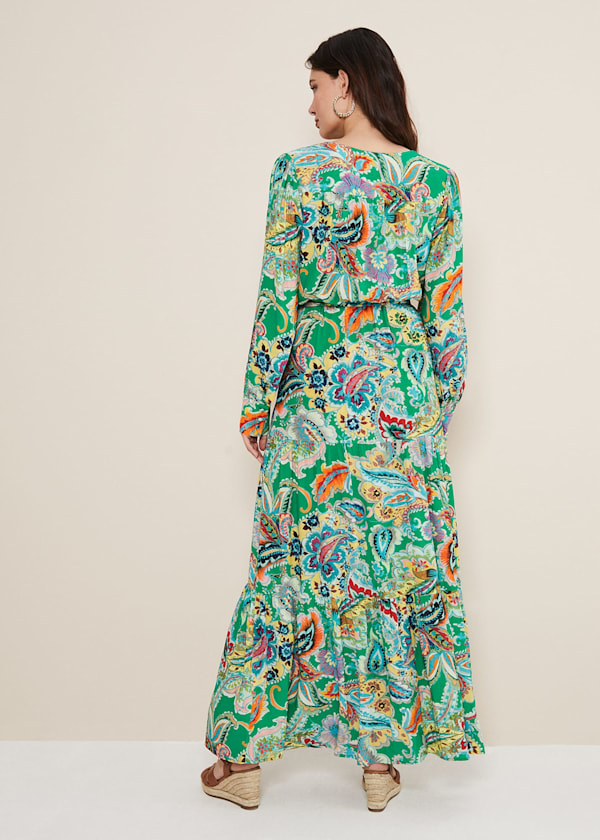 Azalia Paisley Maxi Dress
