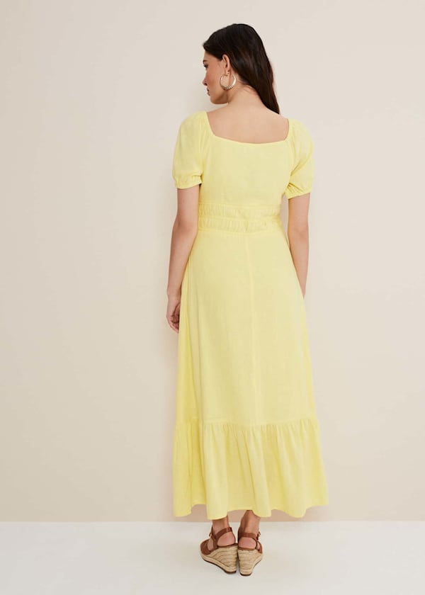 Maribella Linen Midi Dress