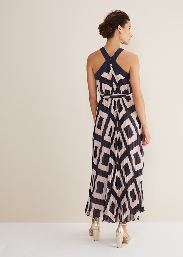 Hestia Diamond Trapeze Maxi Dress