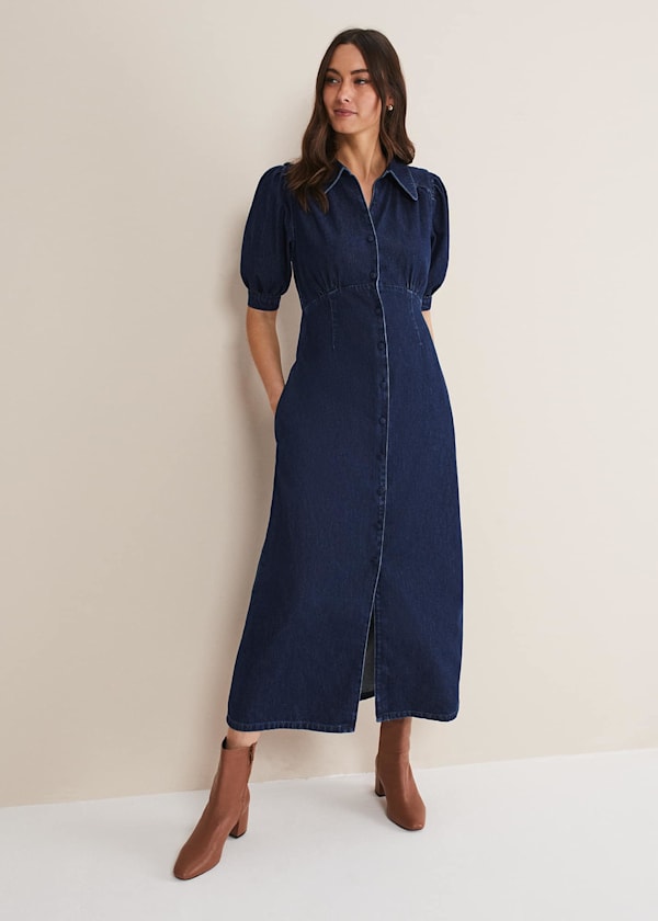 Cosette Denim Midaxi Dress