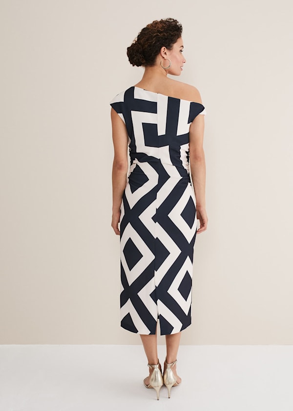 Posy Geo Fitted Dress