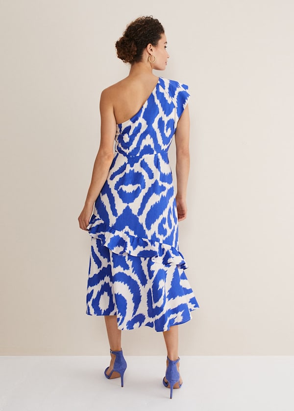Joy One Shoulder Midi Dress