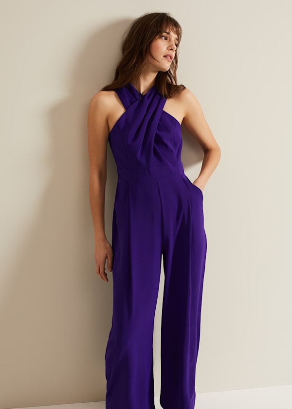 Giorgia Cross Neck Jumpsuit