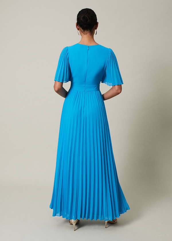 Yasmina Pleated Maxi Dress