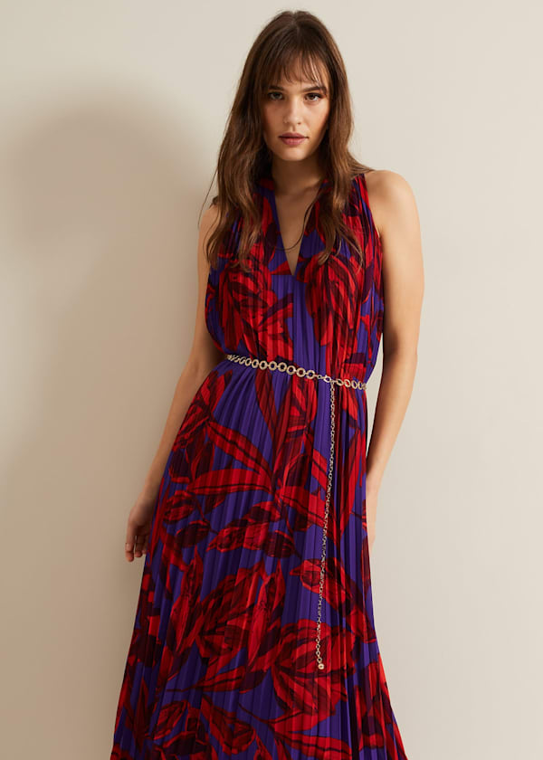 Adelaide Pleated Midaxi Dress