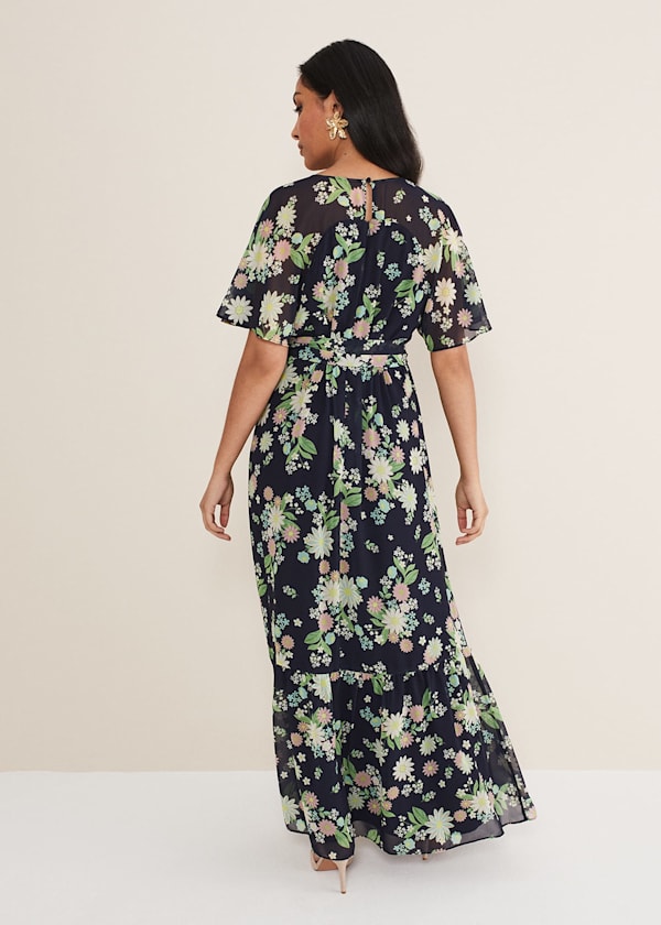 Petite Georgie Floral Tiered Maxi Dress