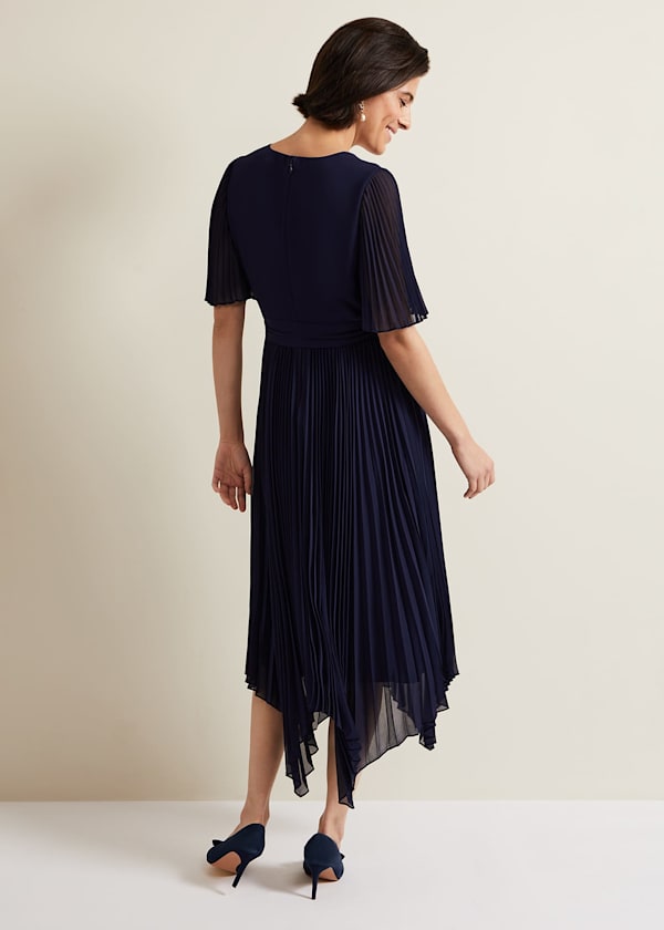 Kendall Pleated Midi Dress