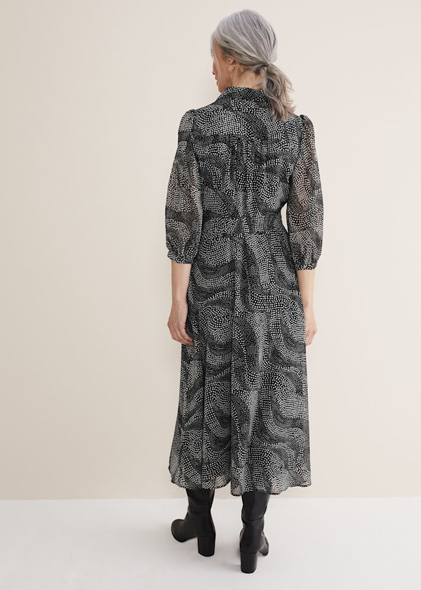 Miriam Chiffon Shirt Midi Dress