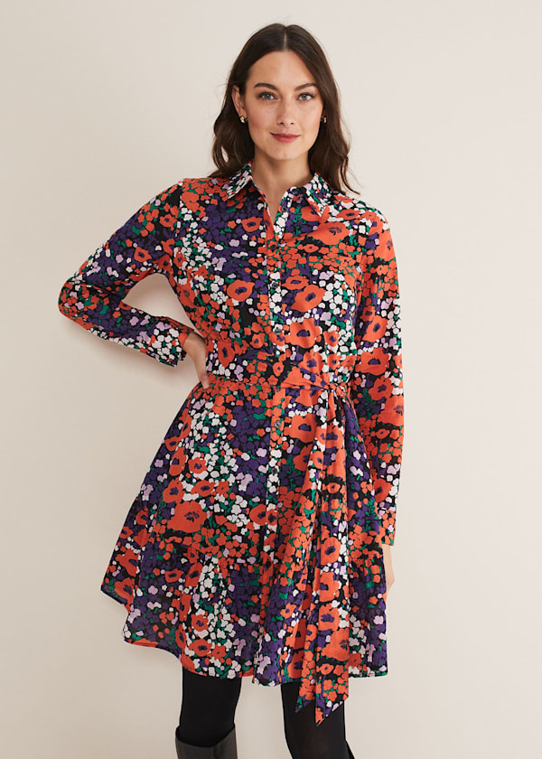 Kerri Cotton Floral Mini Dress