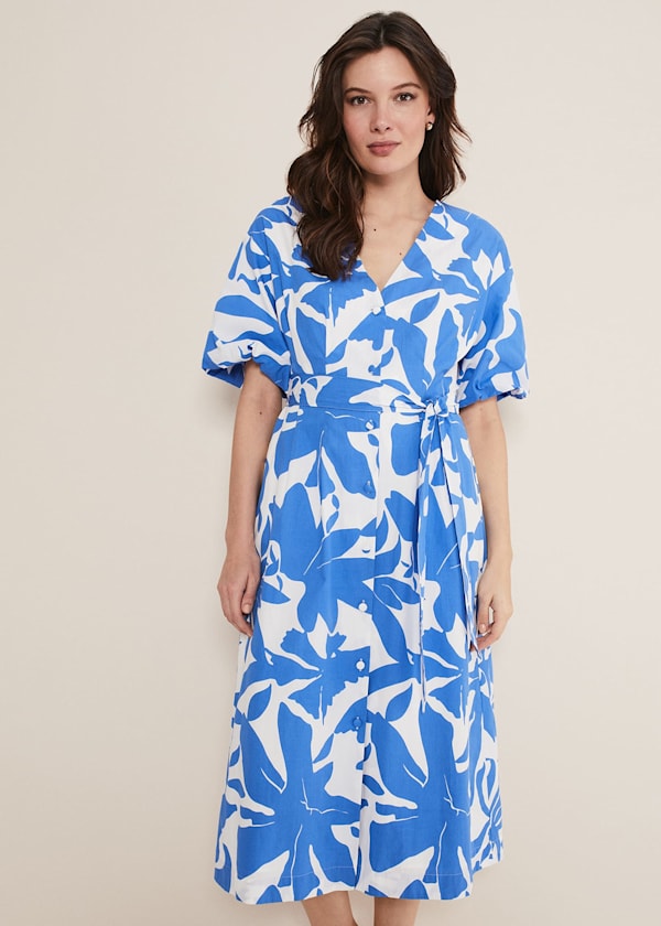 Sienna Cotton Two Colour Midi Dress