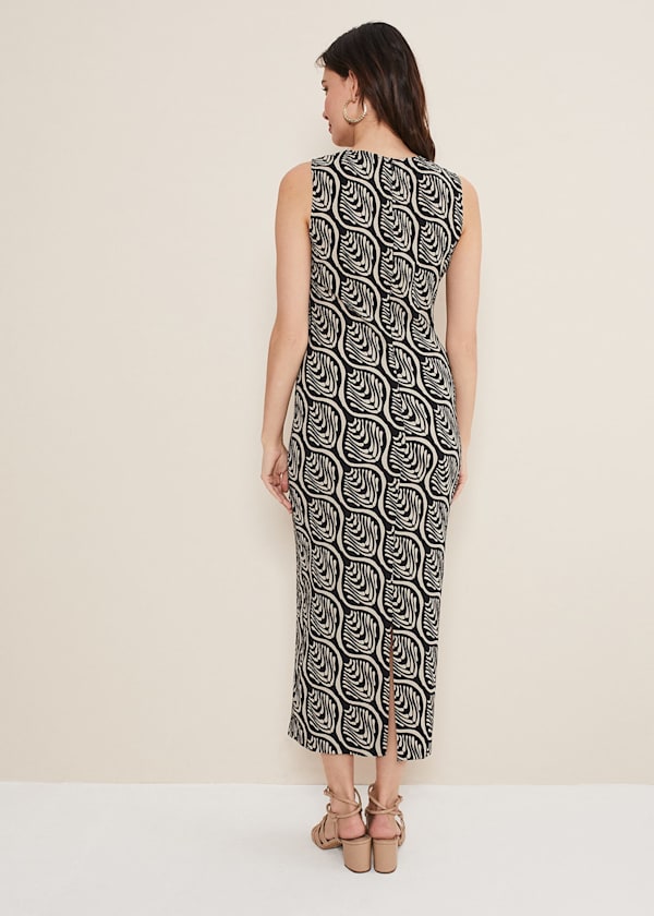 Rubie Geo Bodycon Midi Dress