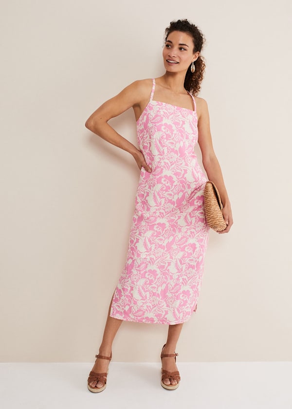 Monroe Paisley Midi Dress