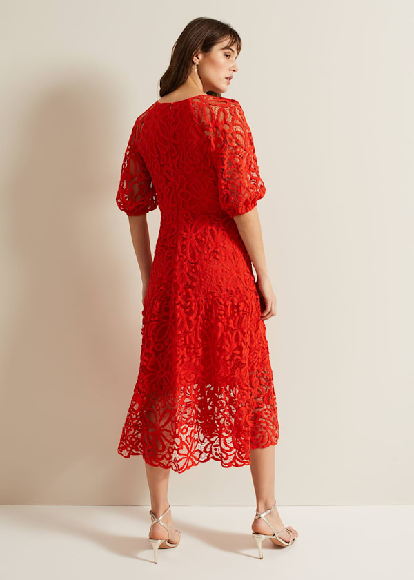 Senna Lace Midi Dress