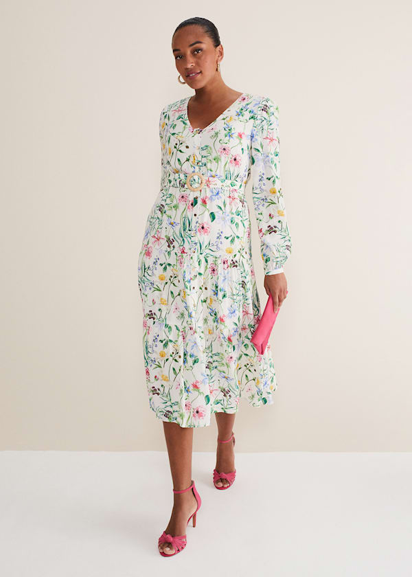 Maya Floral Midaxi Dress