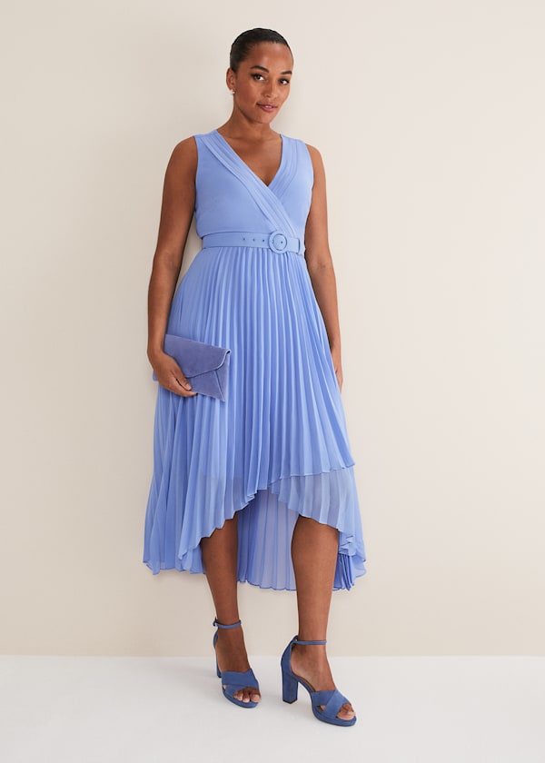 Brianna Pleated Midaxi Dress