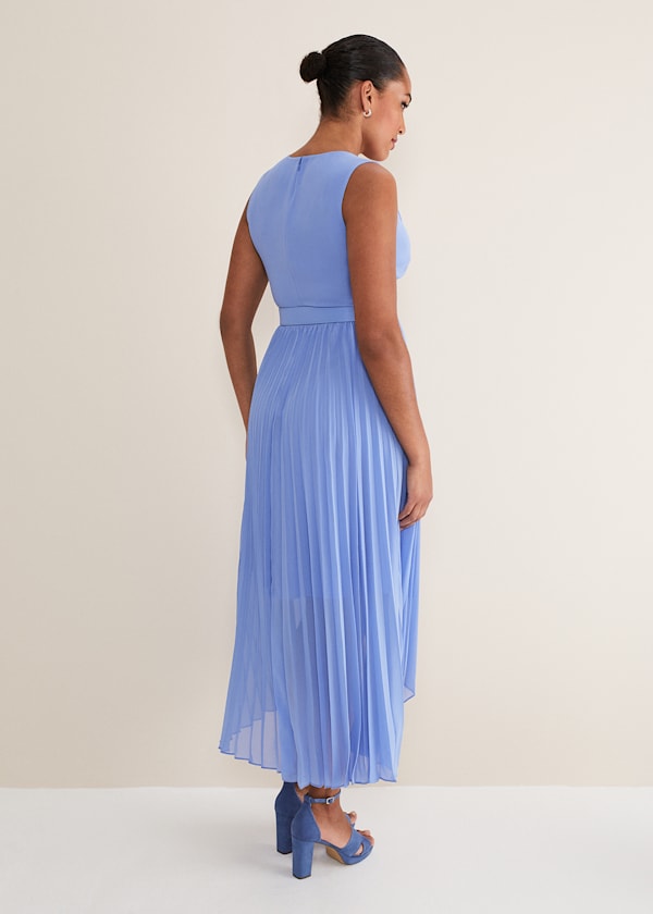 Brianna Pleated Midaxi Dress
