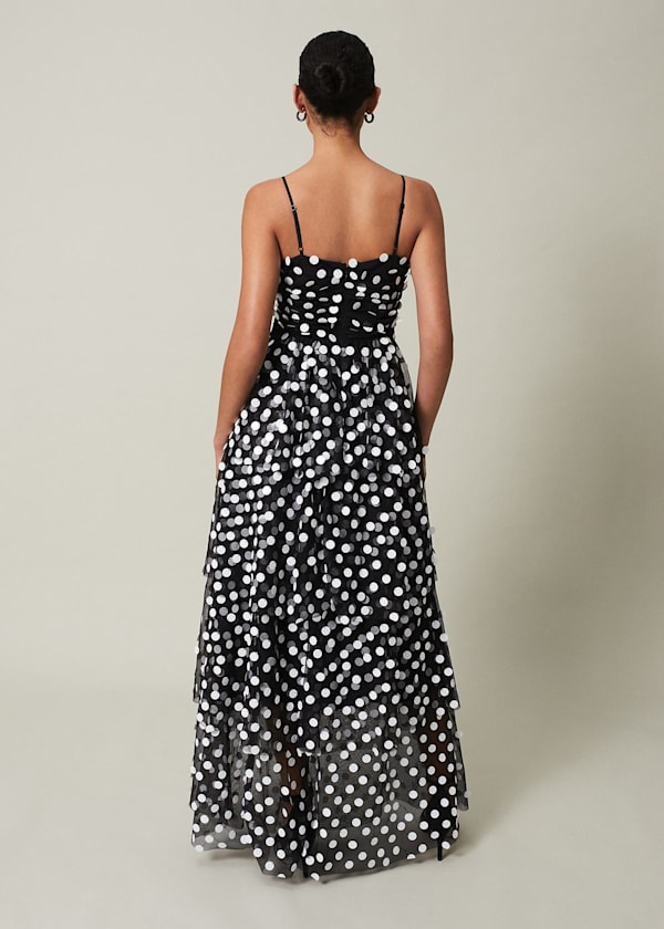 Avianna Sequin Tulle Maxi Dress