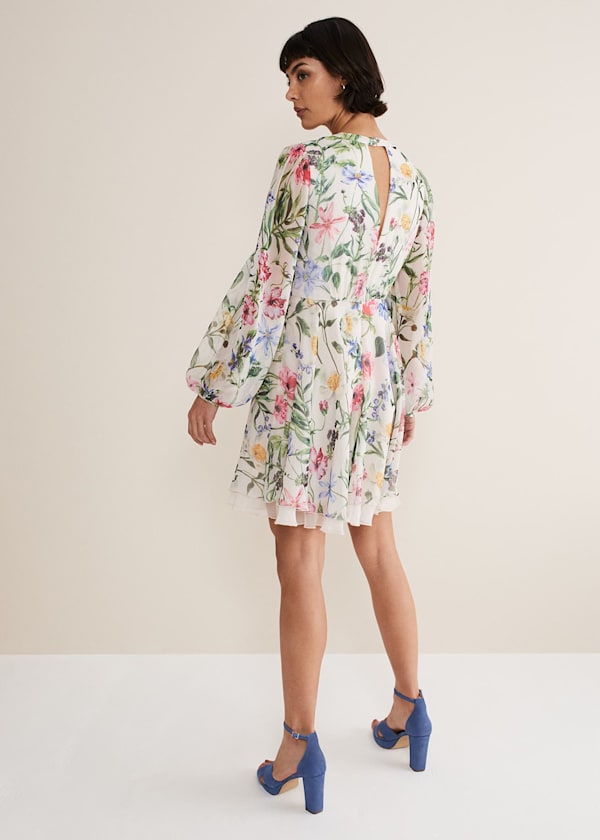 Everleigh Chiffon Floral Mini Dress