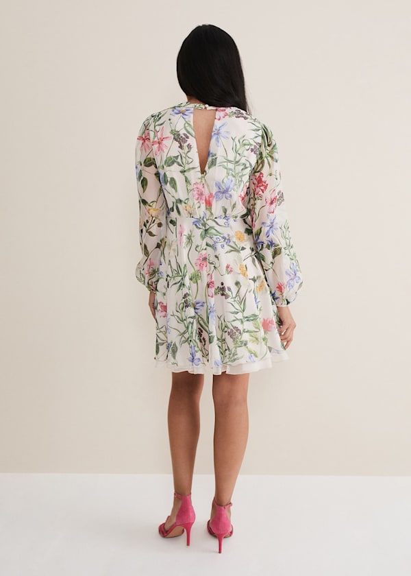 Petite Everleigh Chiffon Floral Mini Dress