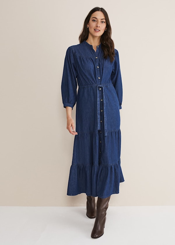 Talulla Tiered Denim Dress