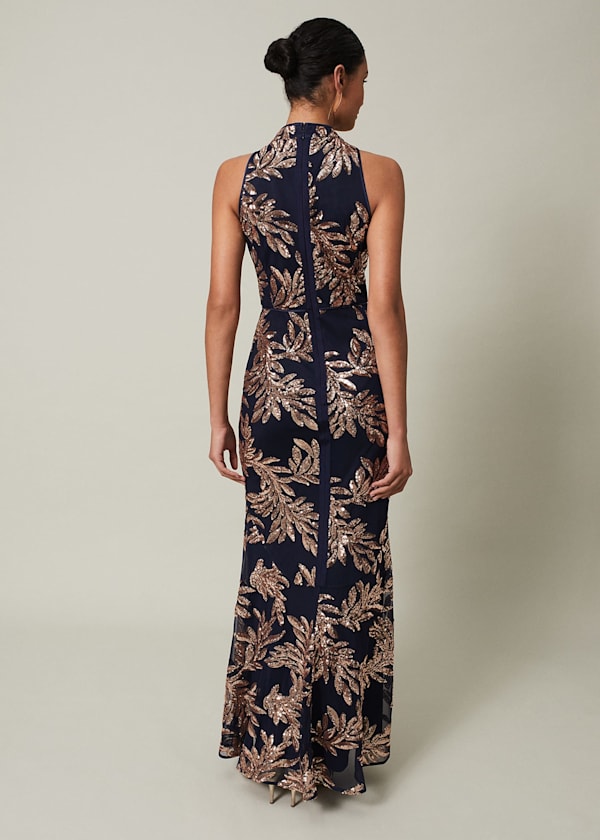 Viviana Sequin Maxi Dress