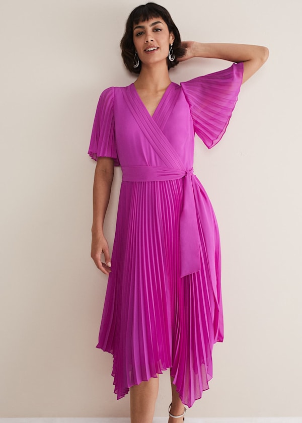 Kendall Pleated Midi Dress