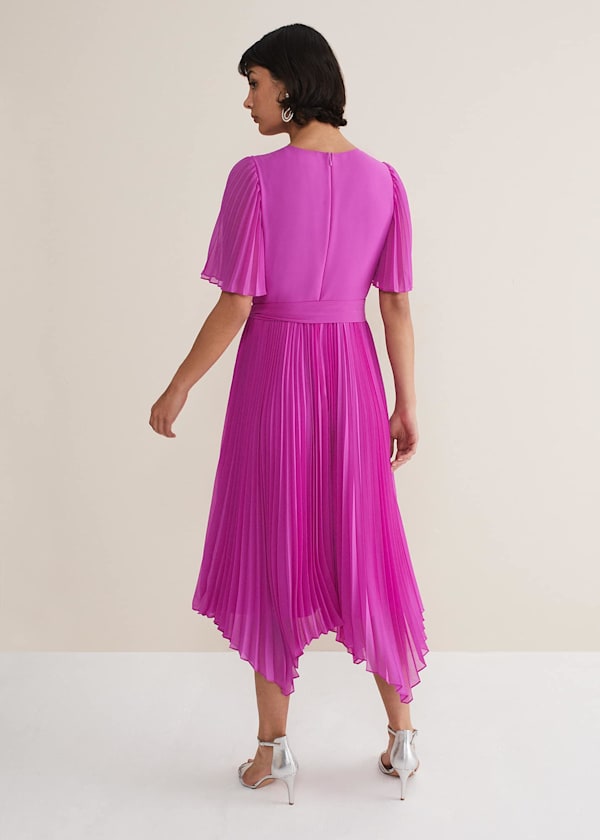 Kendall Pleated Midi Dress