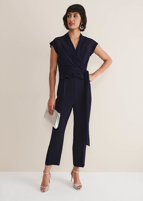 Leonora Chiffon Overlay Jumpsuit